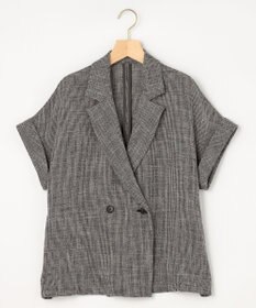 組曲 S 【先行予約】【WEB限定】メランジレノクロス バックペプラムジャケット