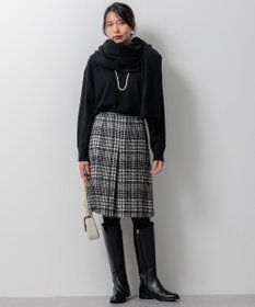 23区 【Oggi2月号掲載/洗える】ピュアカシミヤ クルーネック ニット