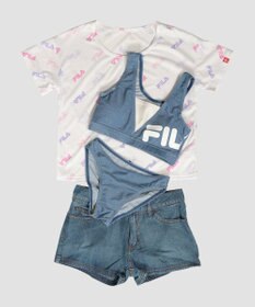 OP／FILA 【FILA】Ｔシャツ付きセパレート4点セット水着
