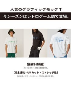 PW CIRCULUS 最新作！【MEN】 PIXEL GRAPHIC モックネックT ゴルフ