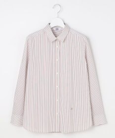 J.PRESS LADIES BEZコットンナイロン ストライプ シャツ ブラウス