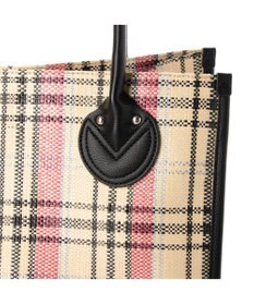 UNBILLION cachecache チェック柄ポリプロピレンシートトートバッグ