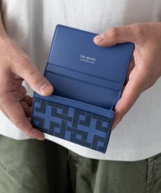 MIYABIYA La quoh with kirakaracho 角つなぎ プリントレザー 名刺入れ