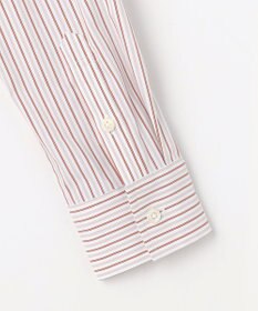 J.PRESS LADIES BEZコットンナイロン ストライプ シャツ ブラウス