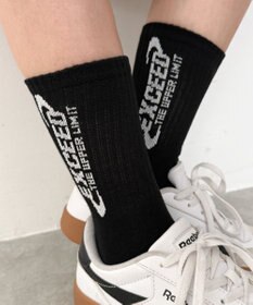 WEGO EXCEEDロゴリブソックス