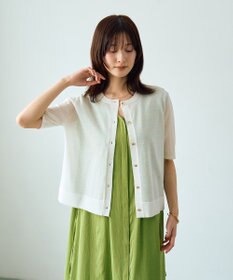 YECCA VECCA 半袖シアーカーディガン