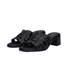INTER-CHAUSSURES 【Oh my Sandals】チャンキーヒールレザーサンダル