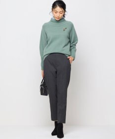 組曲 S 【WEB限定カラーあり】ウールライクストレッチ イージーパンツ