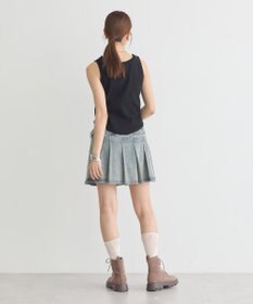 earth music&ecology フリルロゴノースリーブプルオーバー