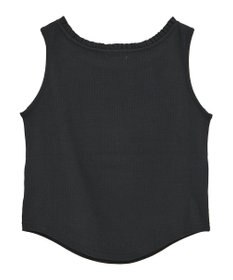 earth music&ecology フリルロゴノースリーブプルオーバー