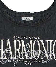 earth music&ecology フリルロゴノースリーブプルオーバー