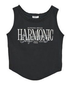 earth music&ecology フリルロゴノースリーブプルオーバー