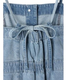 earth music&ecology ボタンキャミデニムワンピース