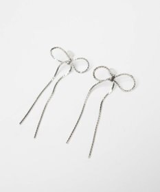 WEGO Lチェーンリボンピアス