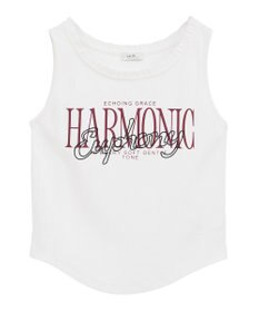 earth music&ecology フリルロゴノースリーブプルオーバー