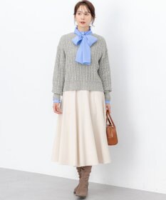 組曲 【ご好評につき追加予約 / 加藤ローサさん着用】ハンサムツイルフレア スカート