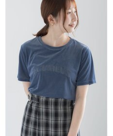 Te chichi シアーベロアロゴ刺繍Tシャツ