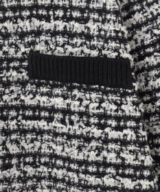 ANY 【洗濯機可】ツイードニットジャケット