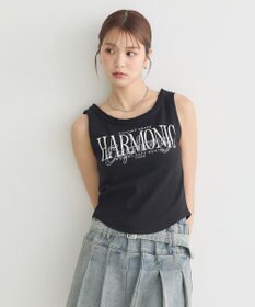 earth music&ecology フリルロゴノースリーブプルオーバー