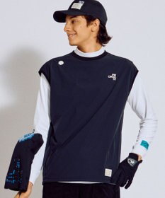 PW CIRCULUS 【撥水加工 / 小さくまとまる】【UNISEX】オーバーサイズ パッカブルベスト ゴルフウェア メンズ レディース