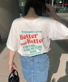 WEGO ヴィンテージライクグラフィックTシャツ