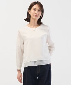 J.PRESS LADIES L ハンマーサテン カットソー