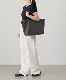 russet ＜390g/撥水性あり＞天ファスナー付きコーデュラナイロントートバッグ(CE-1560)