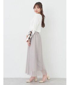 earth music&ecology チュールプリーツスカート