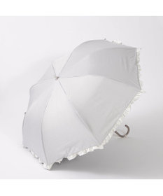 UNBILLION カシュネ cachenez / 【晴雨兼用】【日傘】 【UV カット率99.999.9％以上】PUバイカラーフリルトップレス折りたたみ傘