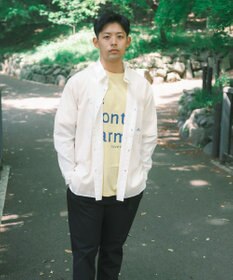 SHARE PARK MENS 【UVカット・撥水・ストレッチ】イージーデニムレギュラーカラーシャツ