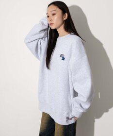 WEGO 【ユニセックス着用ITEM/裏起毛】別注BENDAVISワンポイントプルオーバー
