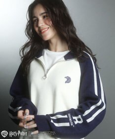 Green Parks ハリー・ポッター／ライン入りハーフジップニット