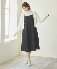 Feroux 【洗える】パール付き カーディガン