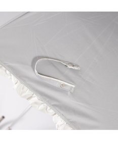 UNBILLION カシュネ cachenez / 【晴雨兼用】【日傘】 【UV カット率99.999.9％以上】PUバイカラーフリルトップレス折りたたみ傘