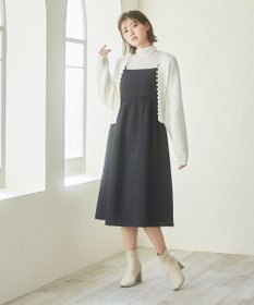 Feroux 【洗える】パール付き カーディガン