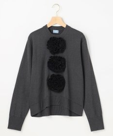 組曲 S 【組曲×setsuko sagittaire】ボンボンフラワー ニット