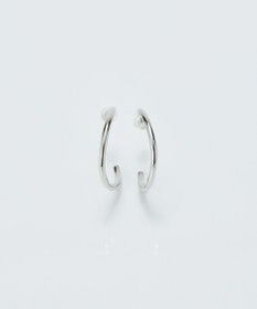 Phoebe 【金属アレルギー対応】2wayウェーブラインフープピアス　シルバー/ニッケルフリー