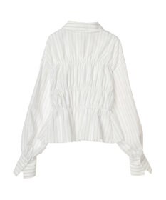 earth music&ecology ビスチェライクシャーリングシャツ（ストライプ）