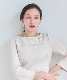 Phoebe 【セレモニーセット】クラスアップパールネックレス×ビッグパールフックピアスSET