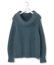 23区 S 【洗える】エアリーベビーアルパカ ボリュームカラー ニット