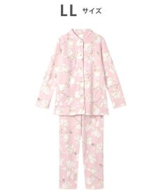 WACOAL パジャマ 長袖 長ズボン 綿混(本体) あったか レディース WDW438 /ワコール