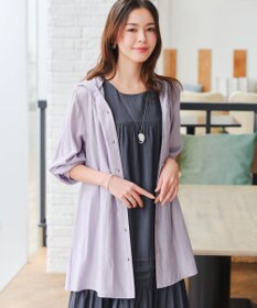 Tiaclasse L 【洗える】フード付きフレアチュニック