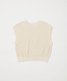 TOQUE 〈大草直子さんアドバイザー〉ベビーアルパカ×シルクハニカムニットフレンチトップス