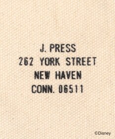 J.PRESS MEN 【DISNEY COLLECTION】【UNISEX】コットンキャンバス トートバック / ミッキーマウス