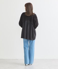 earth music&ecology ドッキングプリーツニット