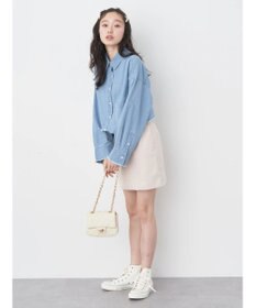 earth music&ecology クロップドポケットポイントシャツ