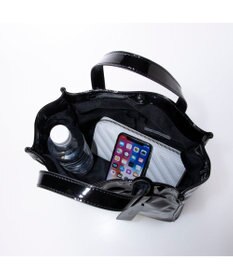 UNBILLION カシュカシュ cachecache / ソフトエナメルスクエア手提げトートS