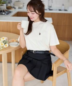 WEGO 【洗える/綿100%】USPOLOワンポイントTシャツ