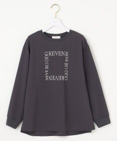 ANY SIS 【洗える】ジョーゼットロゴＴ ブラウス