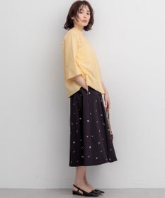 組曲 【WEB限定】ミニフラワーエンブロイダリー スカート